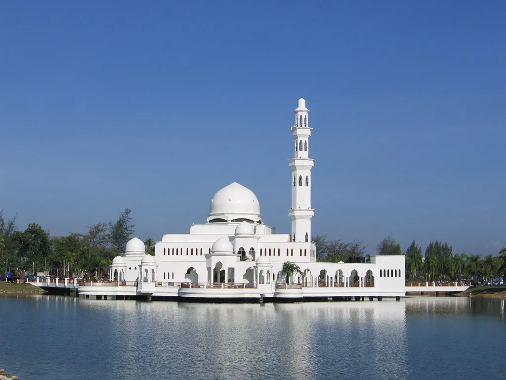 "Floating" mosque of Kuala Terengganu.