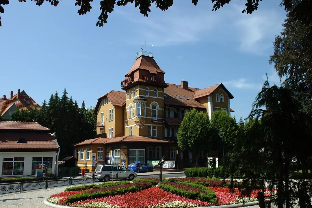 Orion Hotel in the central part of the town of Kudowa Zdrój, Poland