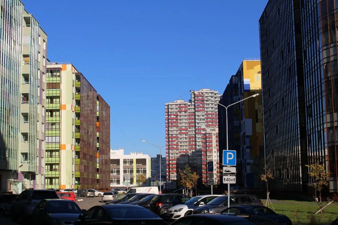 Улочки в квартале "Семь столиц" в Кудрово