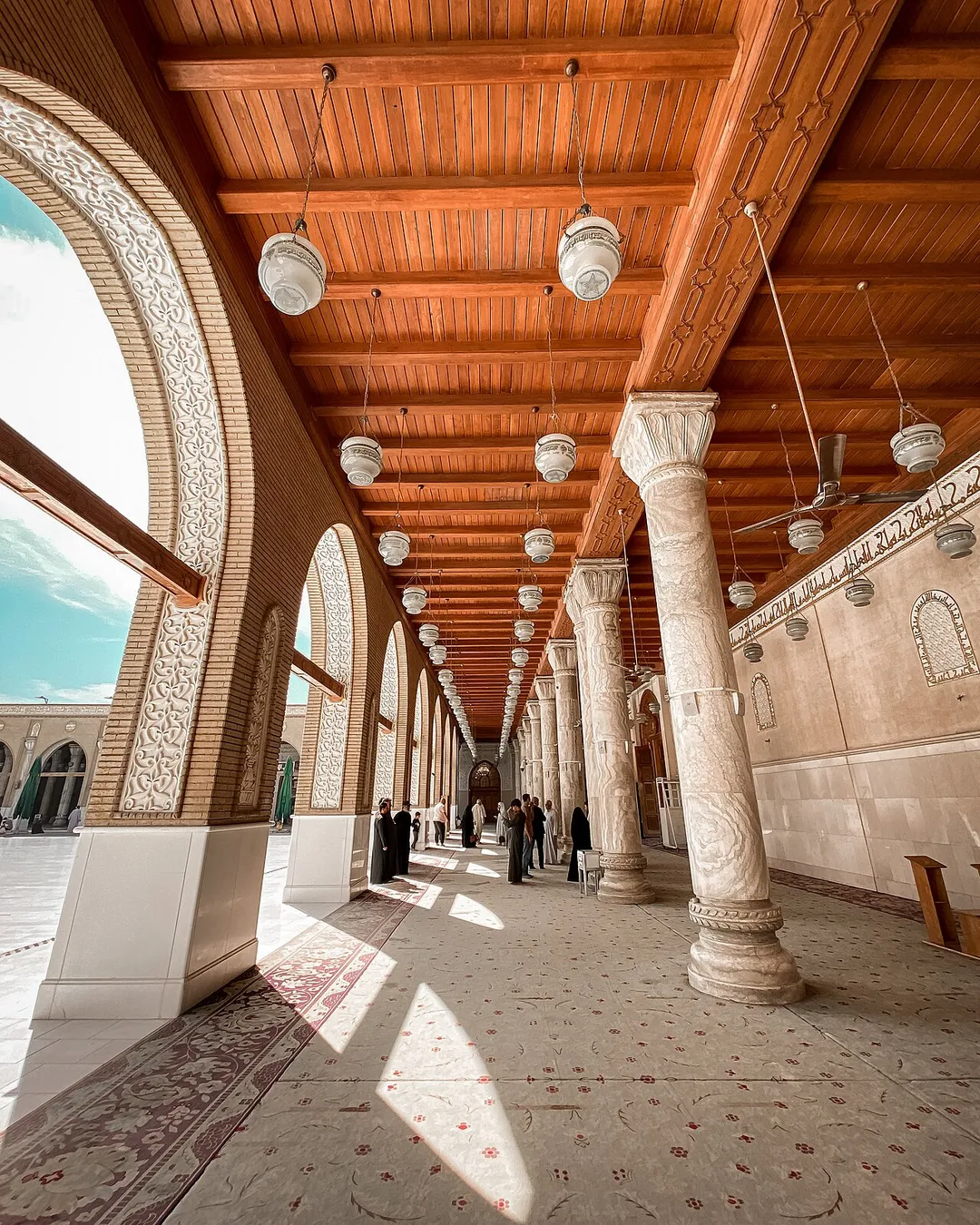 Masjid al-Kufa, is located in Kufa, Iraq and is one of the earliest and holiest surviving mosques in the world. The mosque, built in the 7th century, was home to Ali ibn Abi Talib