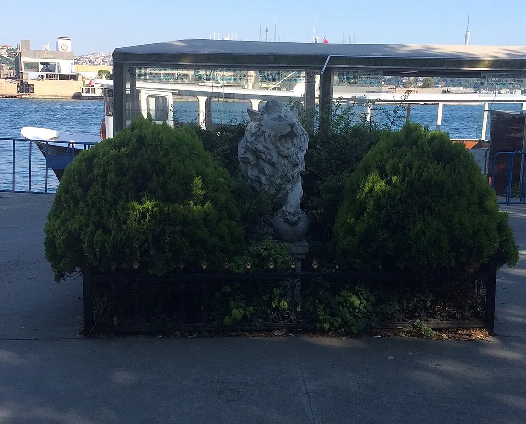 Lion statue in Kurucesme, Besiktas