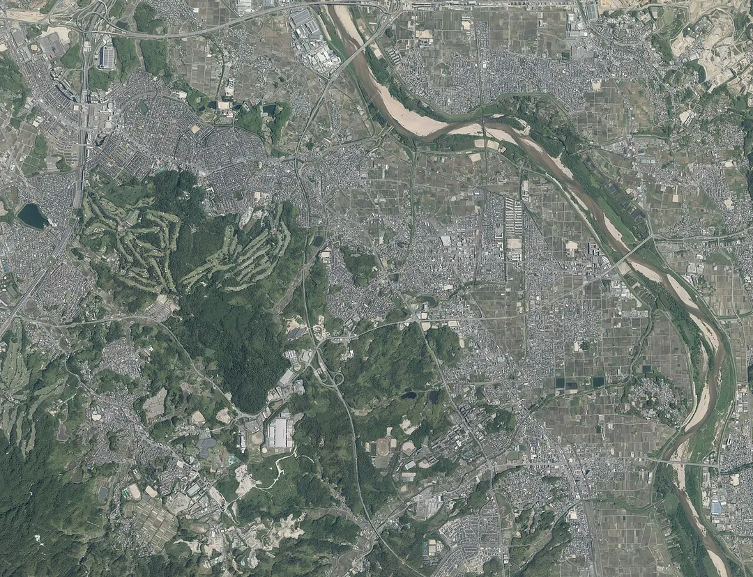 Kyotanabe city area Aerial photograph 2021.