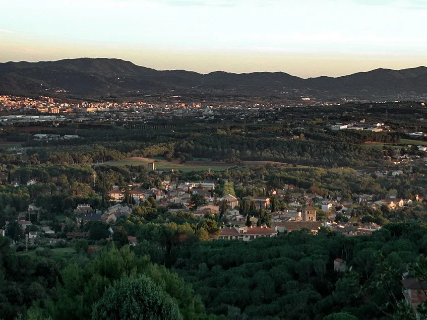 Vista general de l'Ametlla del Vallès (Vallès Oreintal, Catalunya)