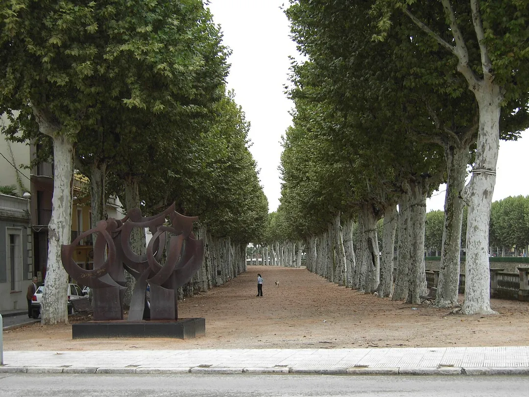El Passeig, Promenade in La Bisbal d'Empordà, Catalonia