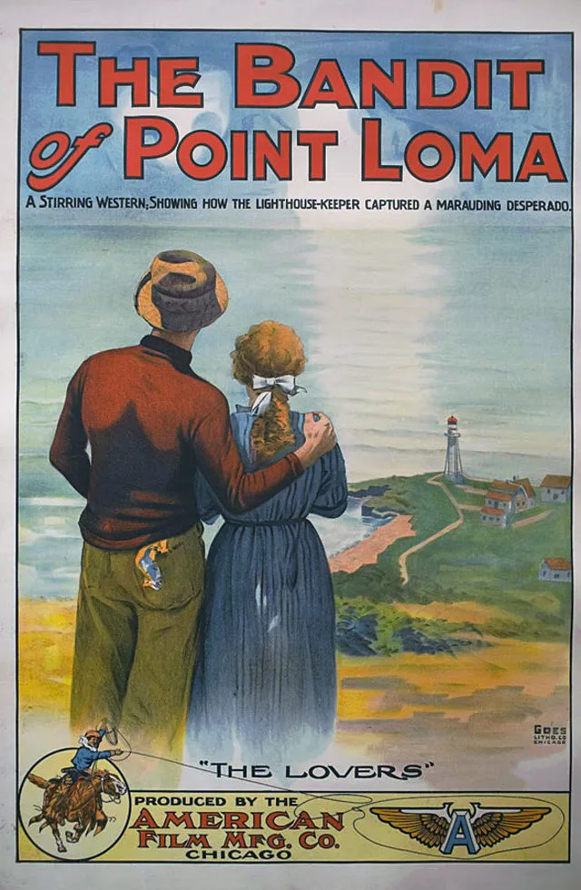 Poster for the 1912 film The Bandit of Point Loma.