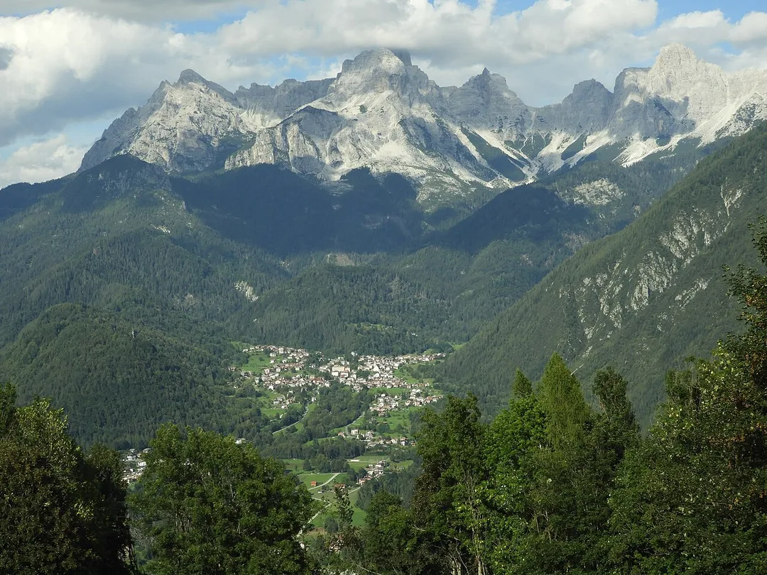 La Valle Agordina, la Catena del San Sebastiano