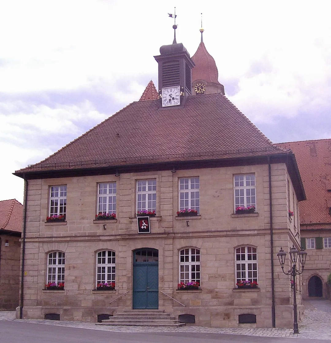 Langenzenn ( Bavaria ). Old town hall ( 1721-1727 ), built by Karl Friedrich von Zöcha