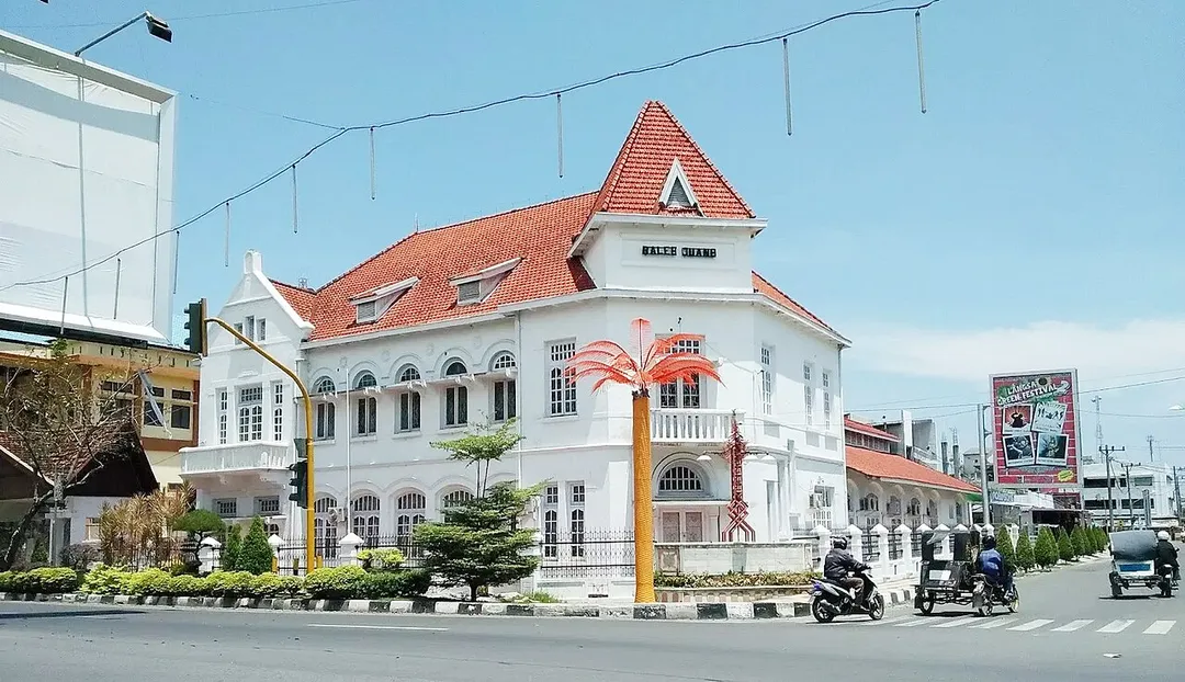 Bale Juang Museum, a colonial building in Langsa City, Aceh, Indonesia