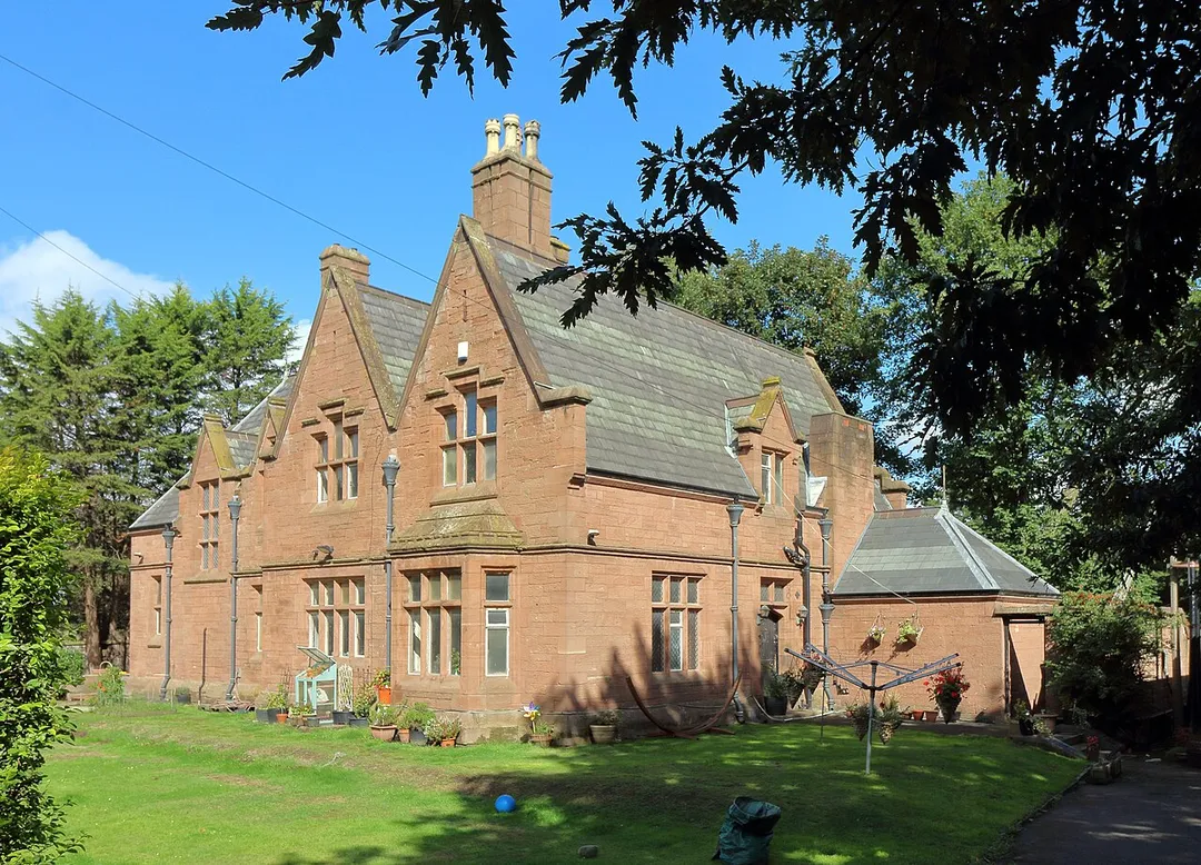 Grade II former Cemetery Superintendent's house on Priory Road, Anfield. View from the south along the front elevation