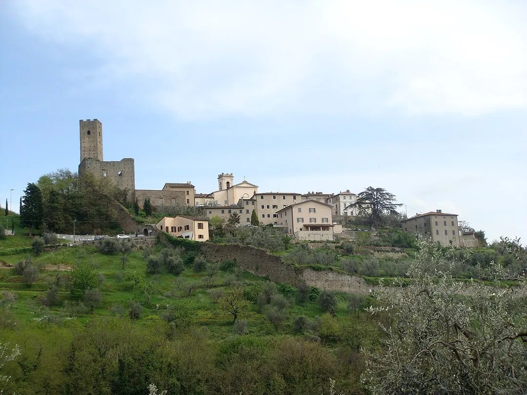 Veduta di Larciano Castello (Provincia di Pistoia, Italia)