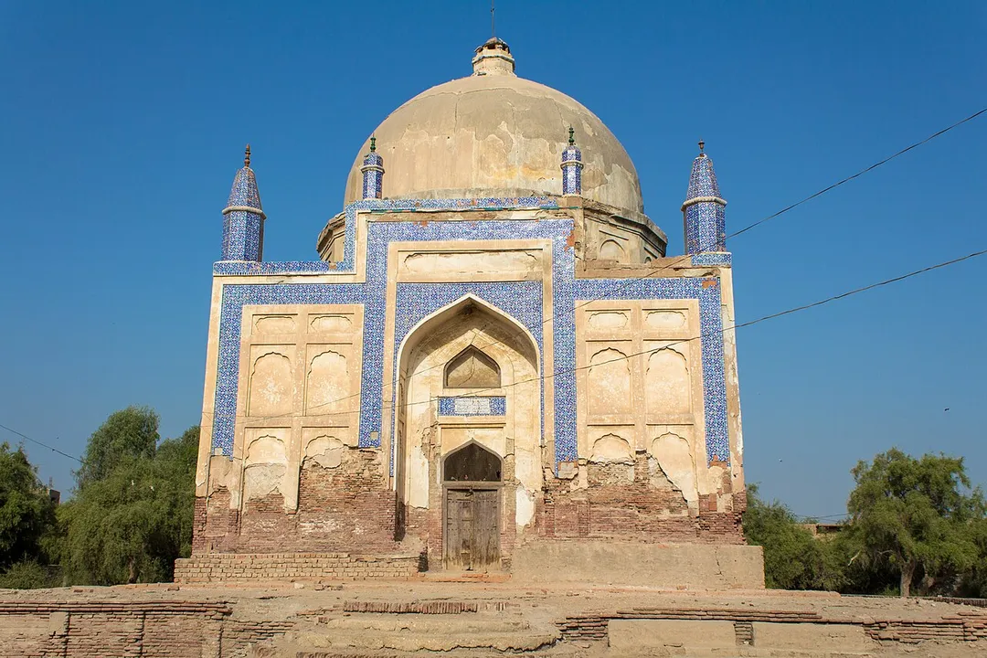 This is a photo of a monument in Pakistan identified as the