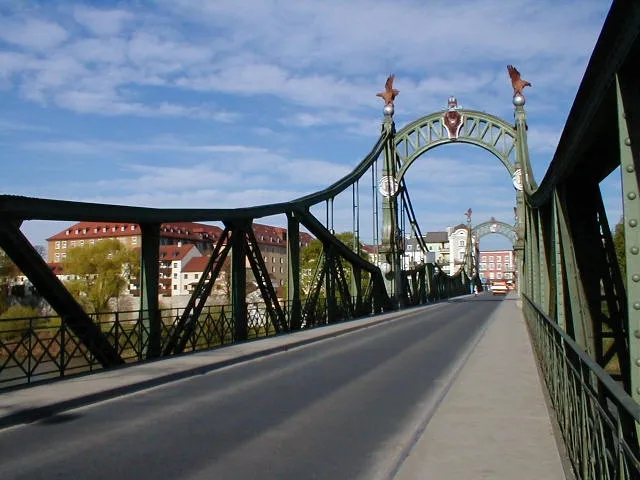 Bridge between Oberndorf bei Salzurg (Austria) and Laufen (Germany)