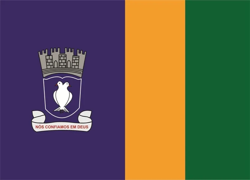 Flag of the Municipality of Lauro de Freitas, State of Bahia, created by Municipal Law No. 243, of August 21, C.E.1973. Information about Municipal Symbols see Organic Law of the Municipality - L.O.M.