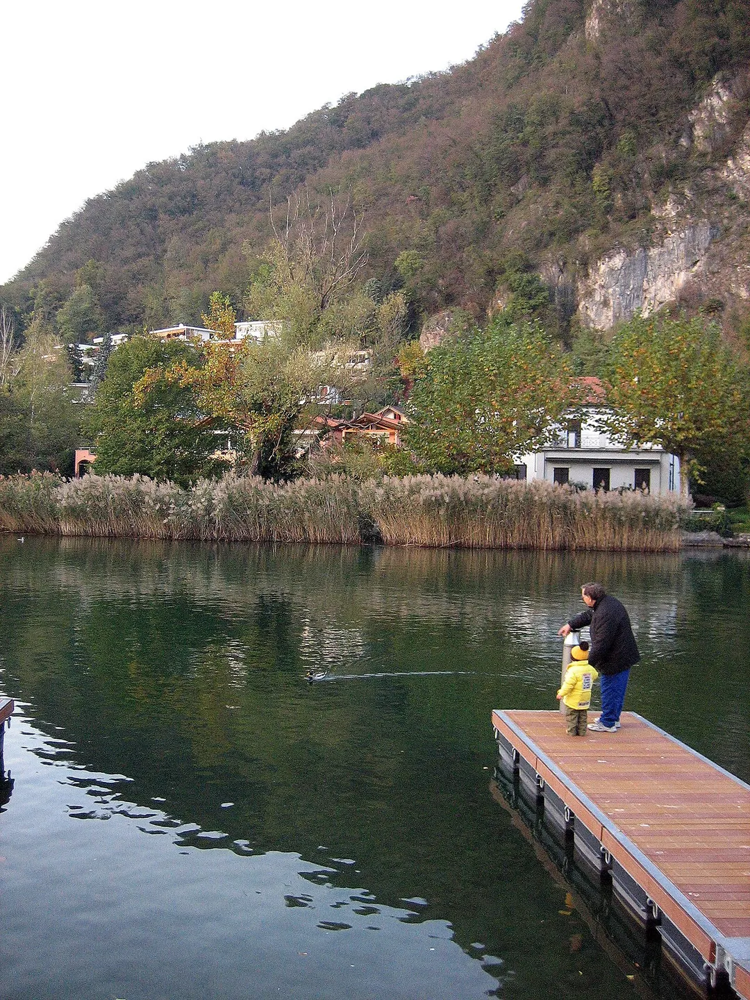 Along Lake Lugano near Ponte Tresa, Ticino, Switzerland