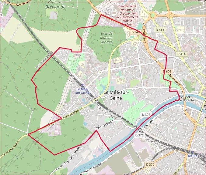 carte réalisée sur umap