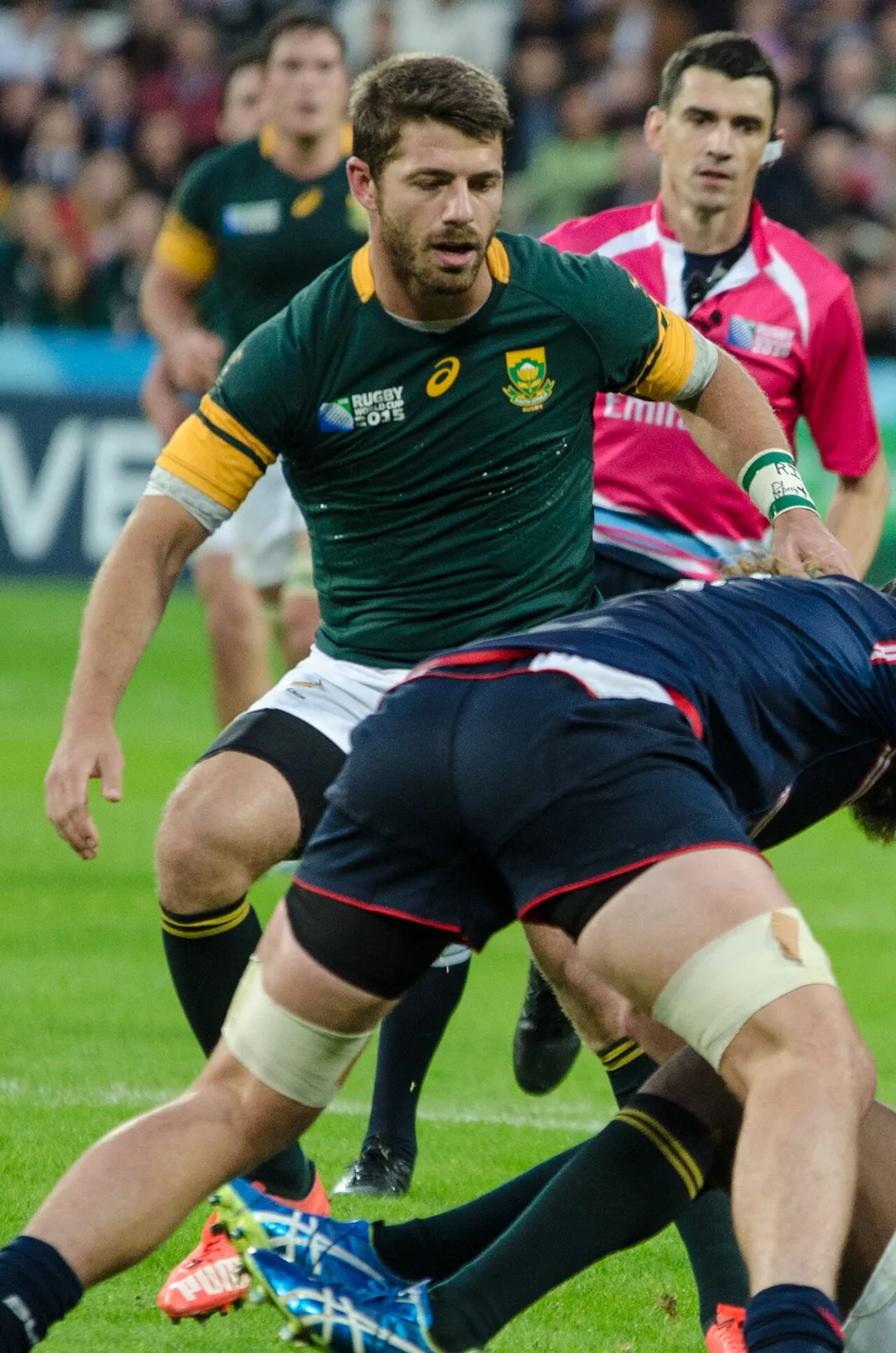 2015 Rugby World Cup game between South Africa and the United States played at the Olympic Stadium in London.