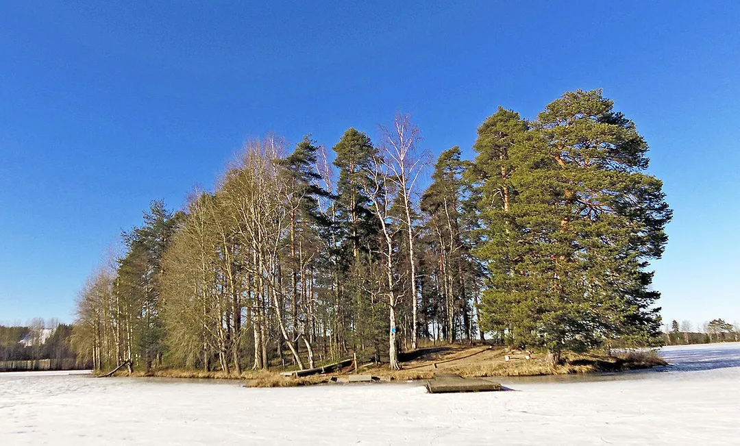The island Lehtisaari in Jyväskylä.