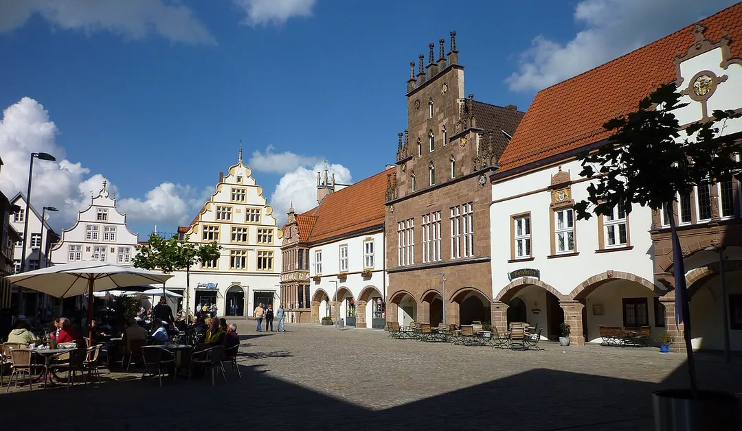 Lemgo - Marktplatz mit Rathaus