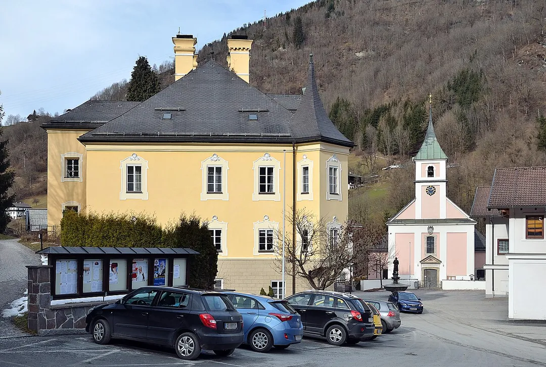 Municipal office of Lend, Salzburg, former Verwesschloss, administrative building for the owners of the mines in the Gastein valley.
