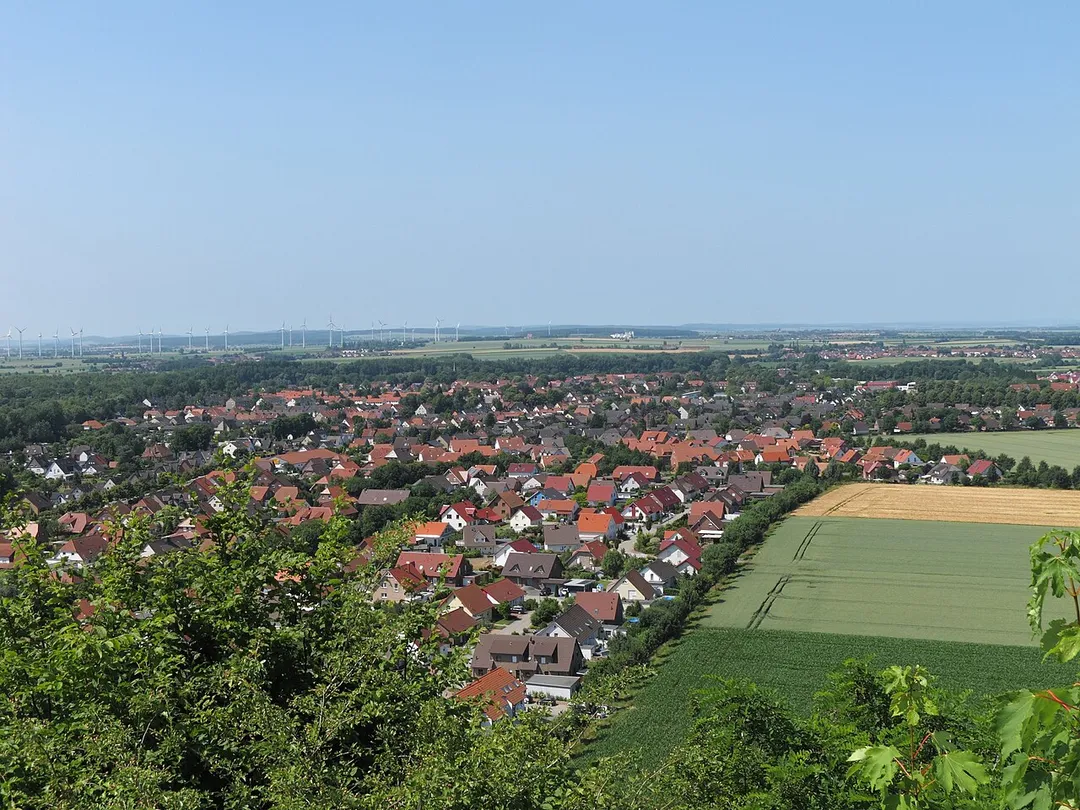 Aussicht vom Seilbahnberg auf Lengede