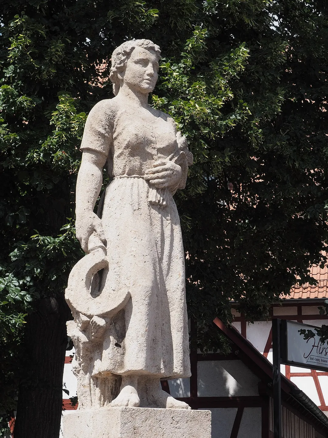 Woman with sickle, dedicated to Katharina Kepler