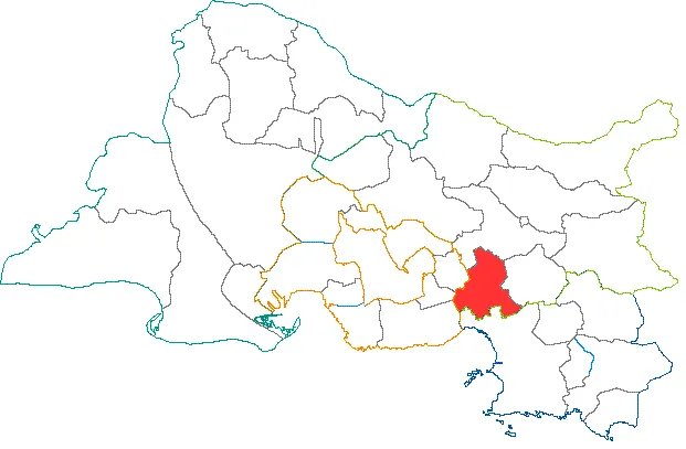 Situation du canton dans le département des Bouches du Rhône (France)