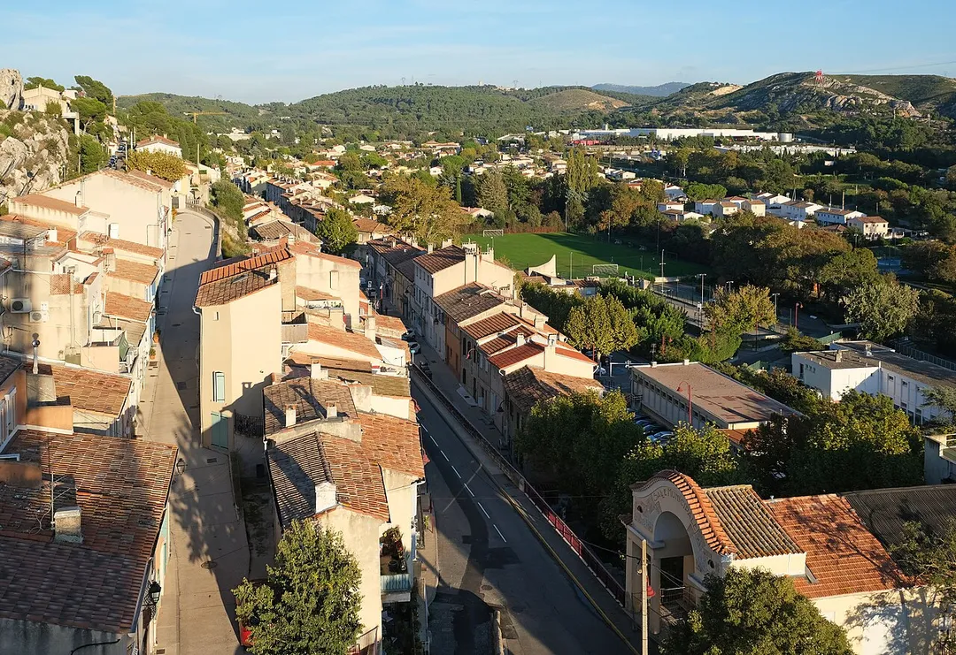 Les Pennes Mirabeau seen from Saint-Blaise church.