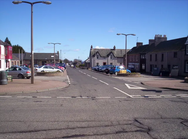 Letham Village Square. The square is home to The Letham Hotel which serves an excellent high tea.