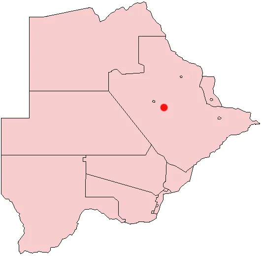 Letlhakane, Botswana Location Map; created with the GIMP. Made by en:User:Acntx.