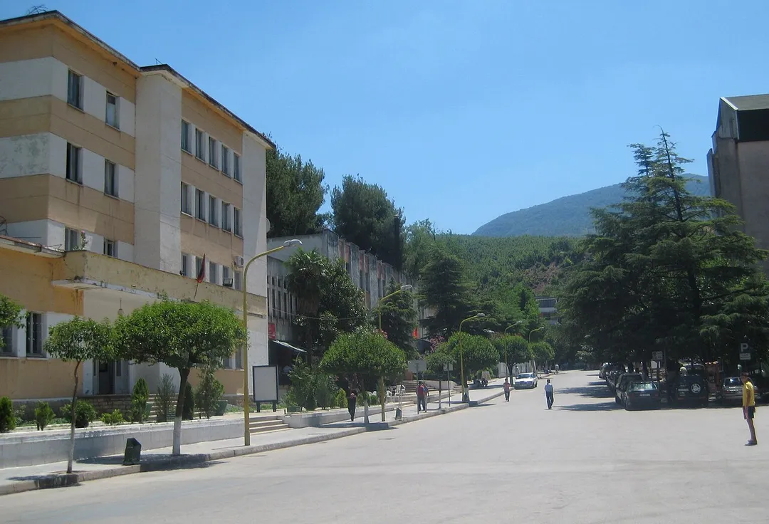 City center of Librazhd, Albania