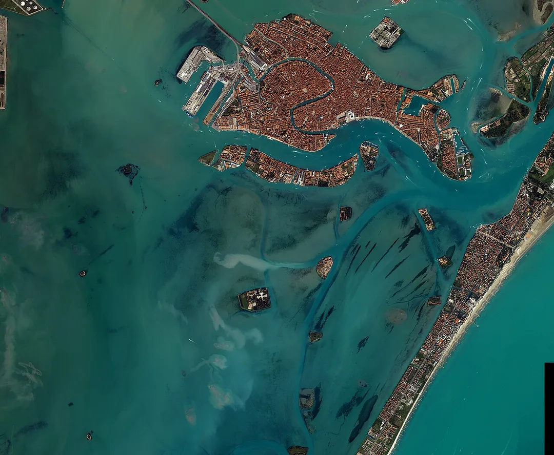 Satellitenaufnahme Venedig