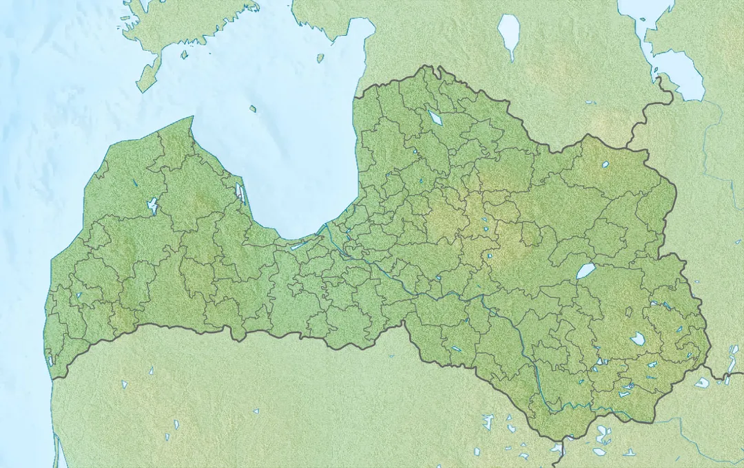 Location map of Latvia