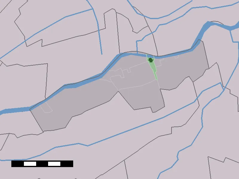 Map of Nieuwpoort, municipality of Liesveld, the Netherlands