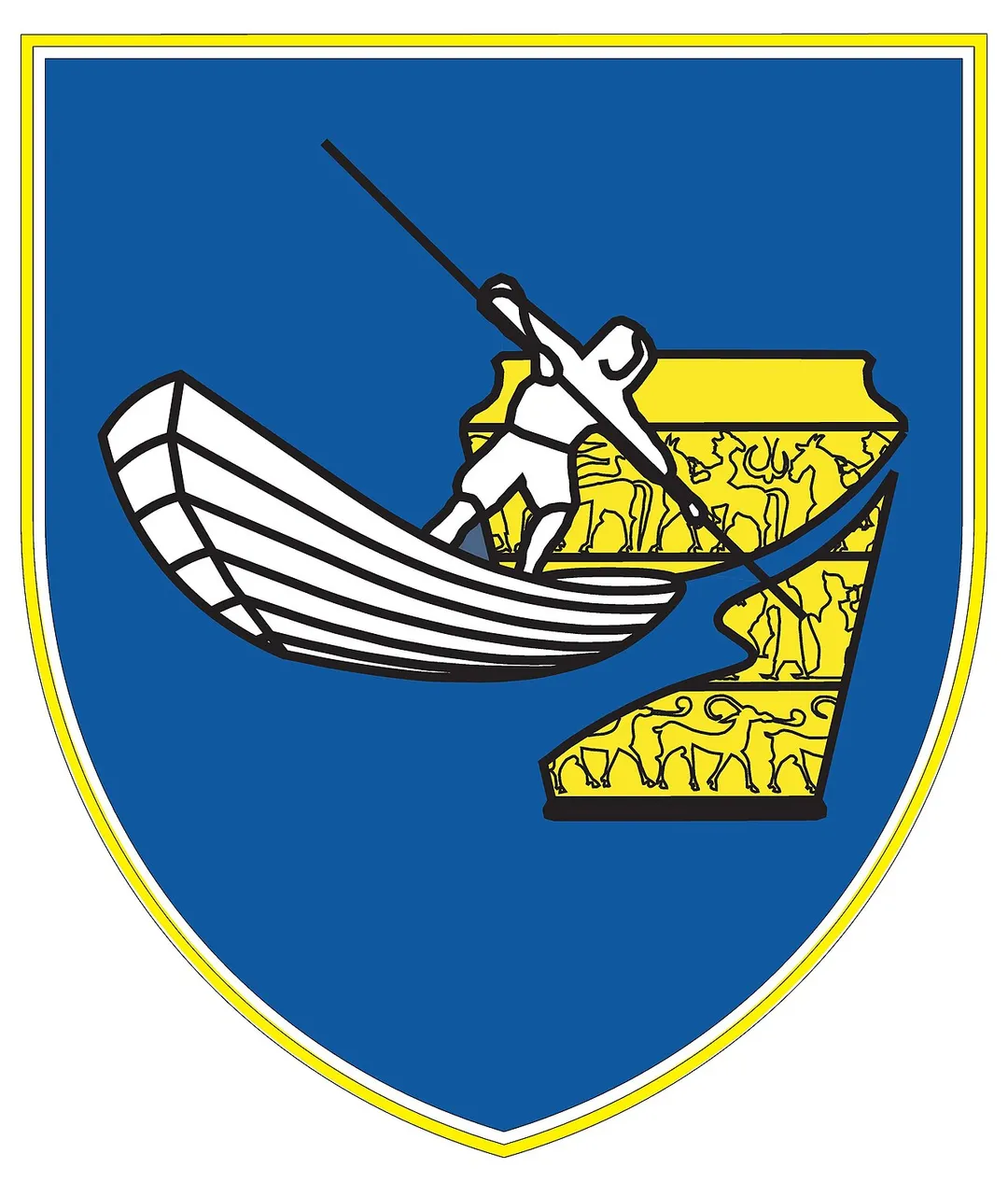 Coat of arms of the Municipality of Litija (Slovenia).