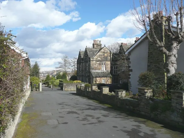 Liversedge Hall, Norristhorpe, Liversedge Dated 1600, according to Pevsner. Partly hidden behind modern houses fronting on Liversedge Hall Lane.