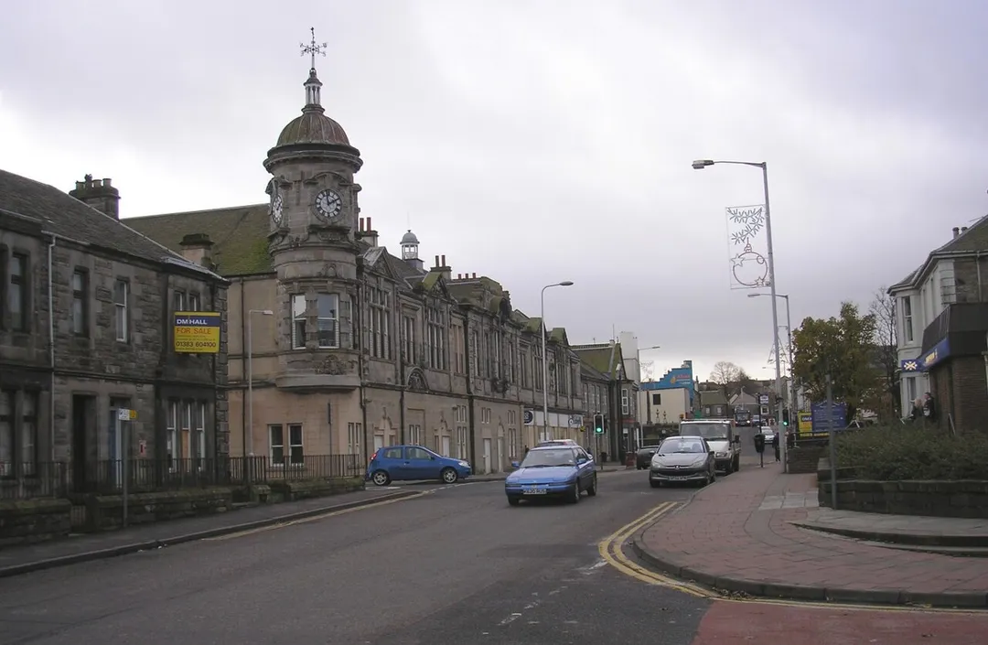Street view of Lochgelly, Fife