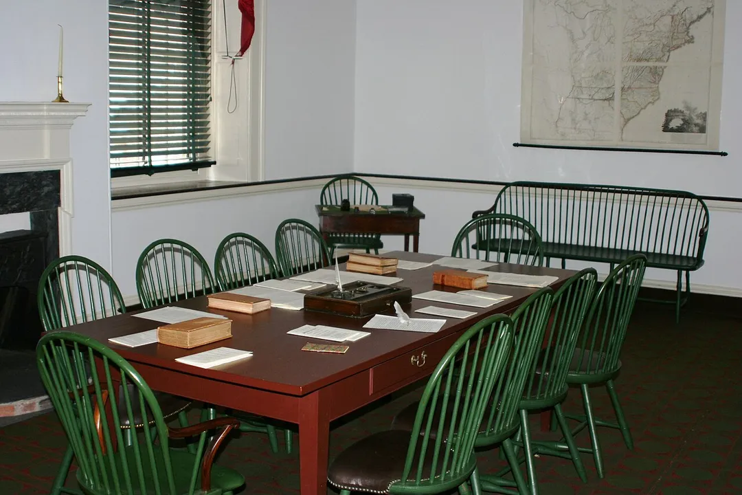 Second committee room upstairs in Congress Hall, Philadelphia, PA