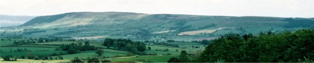 Longridge Fell, in Lancashire, England. Photographed from Beacon Fell.