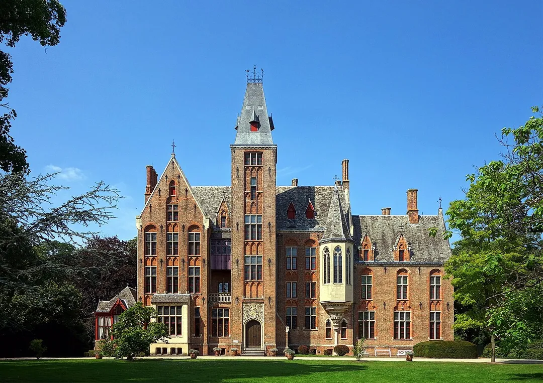 The Castle of Loppem, Belgium, built from 1859 to 1862 by Edward Welby Pugin and Jean-Baptiste de Béthune.