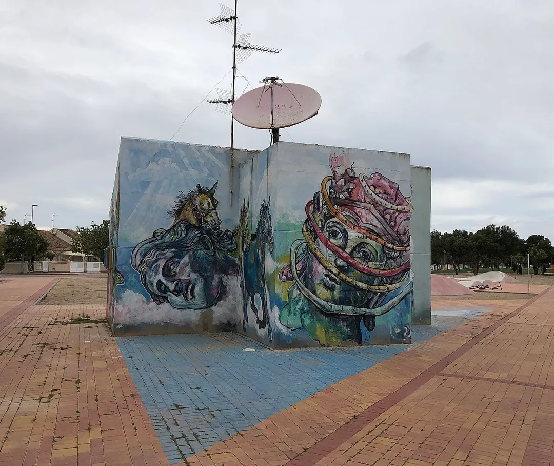 Street art in Los Alcázares, Spain.