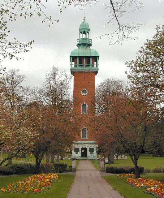 Loughborough Carillon. A war memorial in Queens Park.