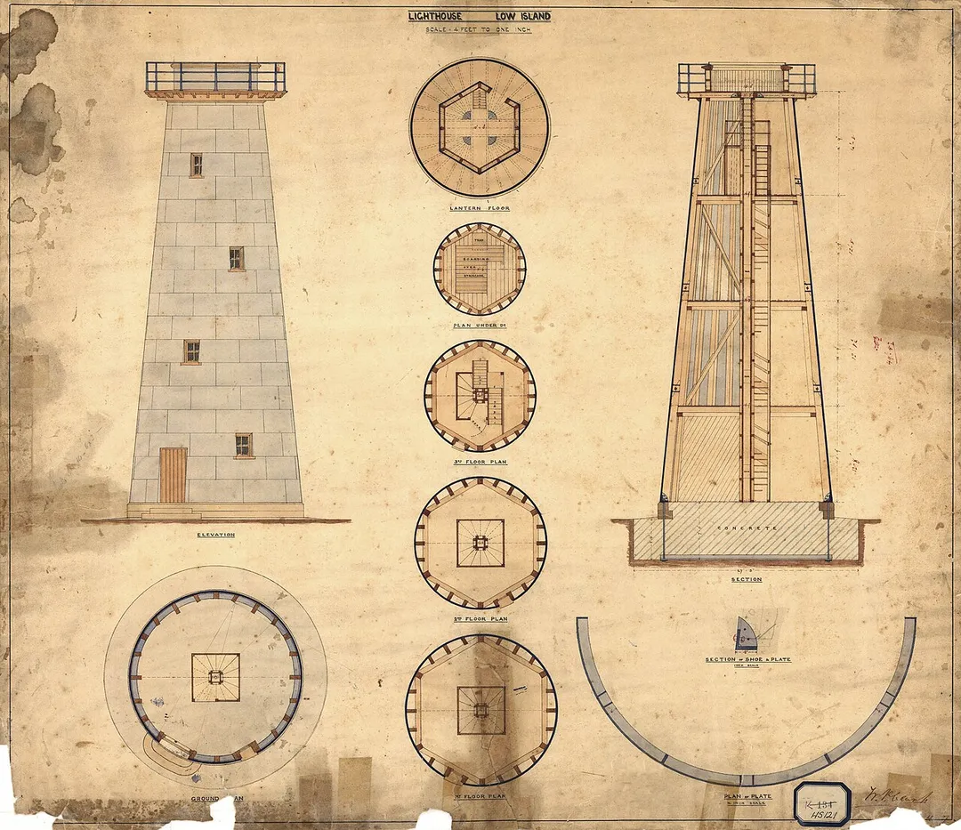 Low Island Lighthouse, 1874