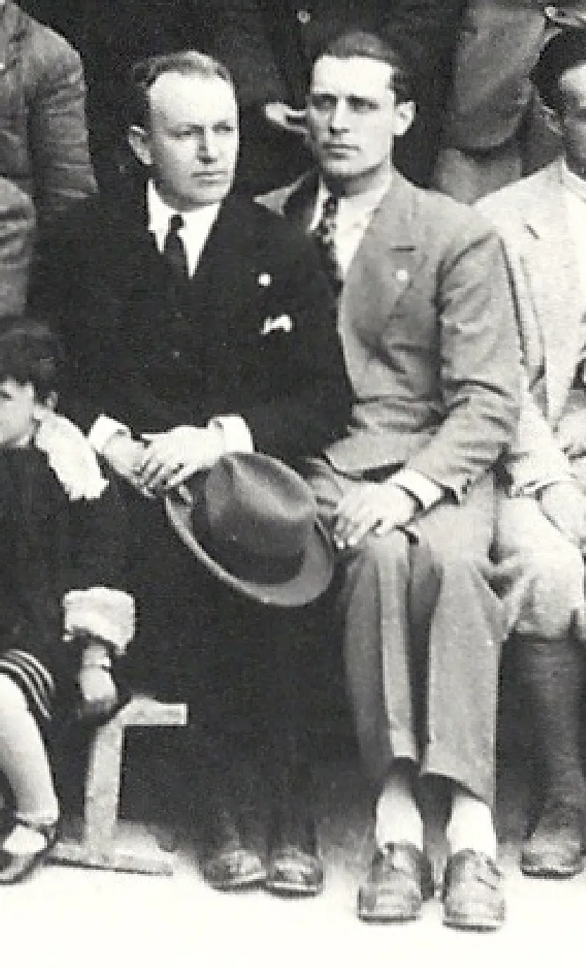 Giuseppe e Lucio Lozza nel 1930