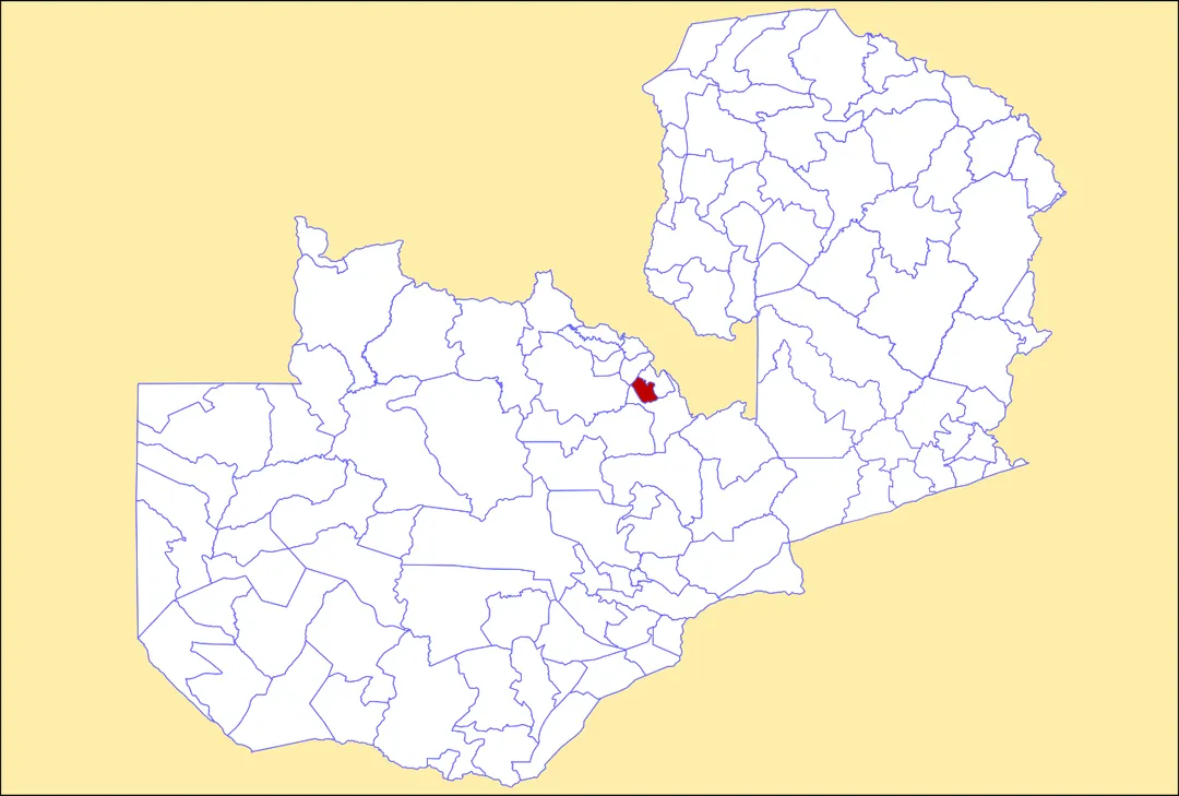 Locator maps of Luanshya District, Zambia