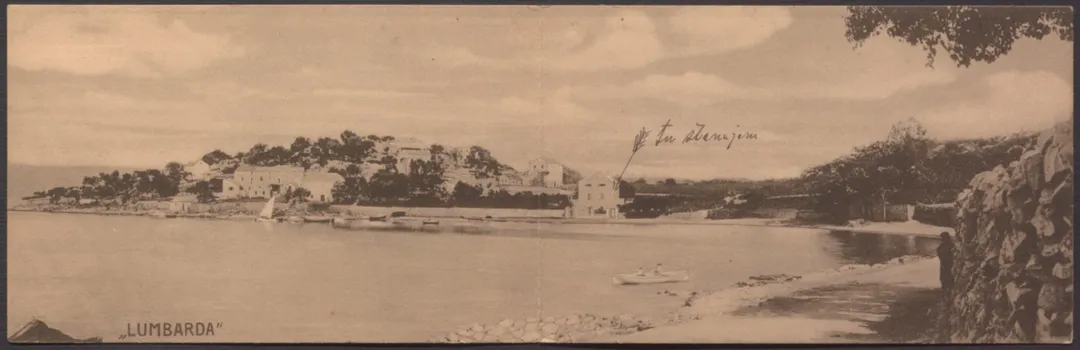 Postcard of Lumbarda from 1924