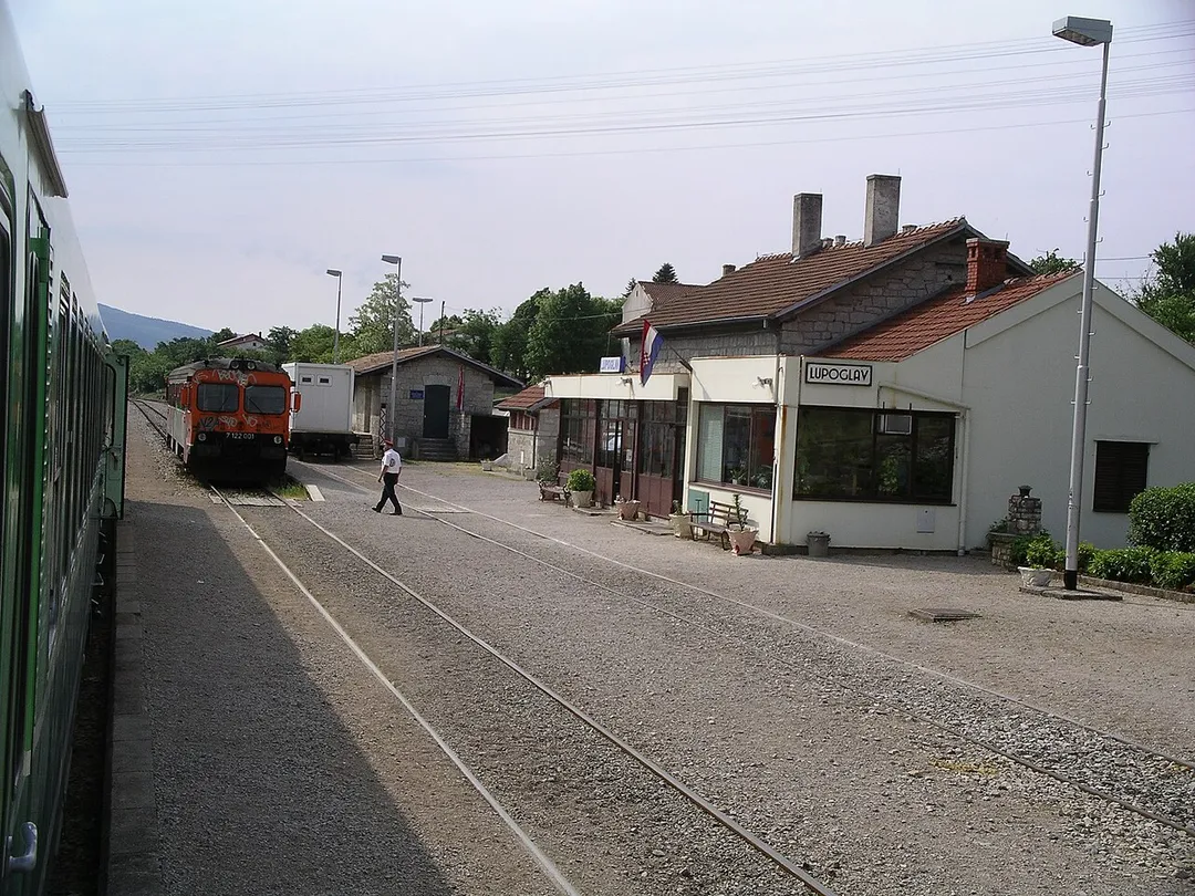 Lupoglav railway station in Croatia