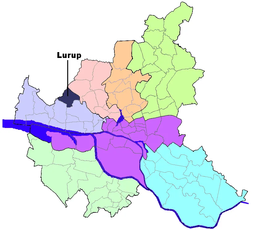 Location of Lurup in Hamburg