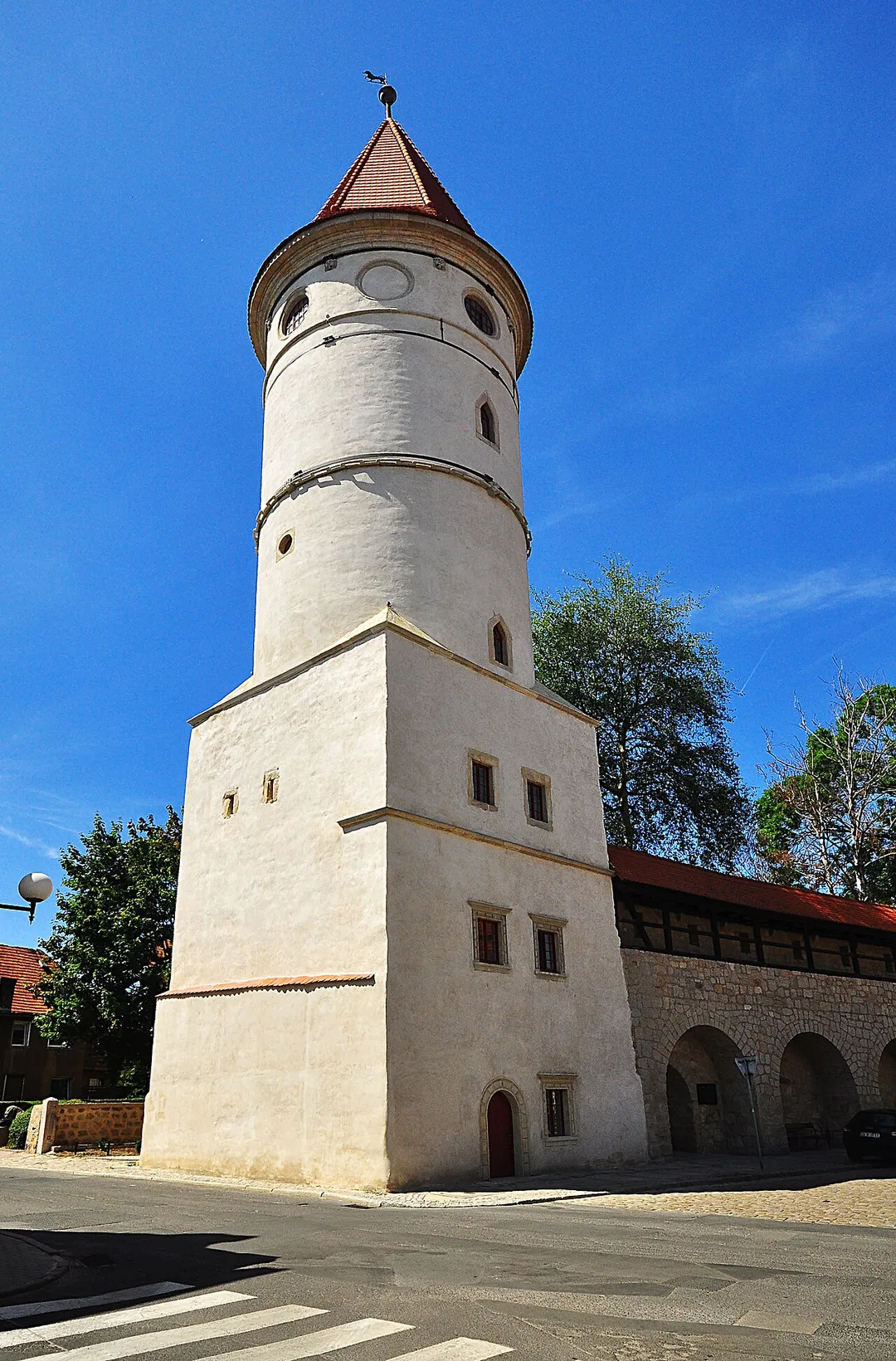 The Tower of the Lubań Gate in Lwówek Śląski. The tower was built in the 13th century.