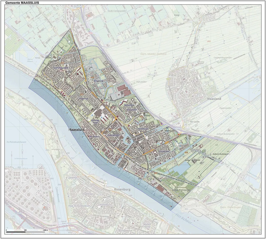Topografische gemeentekaart. Resolutie: 400 pixels/km.
Kaartbeeld samengesteld uit de open geodata van de Top10NL en Top25namen (Kadaster), Creative Commons-BY licentie. Gebouwvlakken uit open geodata BAG extract. Wegen uit de OpenStreetMap, OpenStreetMap community. Reliëfschaduw uit de Actuele Hoogtekaart AHN2.

Samenstelling en kleurenschema: Jan-Willem van Aalst, met QGIS. Zie ook de Legenda.