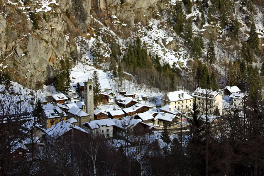 Veduta di Borca, frazione di Macugnaga (VB)